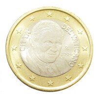 Vatikán,1 euro 2006 aUNC+ ötvözet