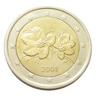 Finnország,2 euro 2001 aUNC+ ötvözet