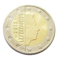 Luxemburg,2 euro 2015 aUNC+ ötvözet