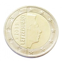 Luxemburg,2 euro 2009 aUNC+ ötvözet