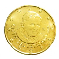 Vatikán,20 eurocent 2012 aUNC+ ötvözet