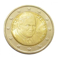Vatikán,2 euro 2012 aUNC+ ötvözet
