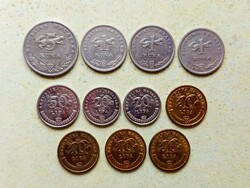 Horvátország 11 db Különböző Érme 10 20 50 Lipa 1 5 Kuna 1993-2019
