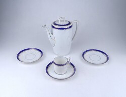 2A962 Old Czech MZ Altrohlau Porcelain Coffee Pot and Cup Set, 5 Pieces