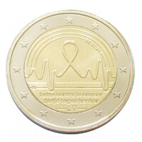 Belgium,2 euro 2024 - A rák elleni küzdelem aUNC+ ötvözet