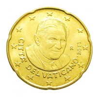 Vatikán,20 eurocent 2013 aUNC+ ötvözet
