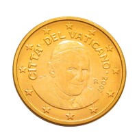 Vatikán,1 eurocent 2007 aUNC+ vas