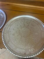 Vintage Mid-Century Aluminum Zodiac Tray / Horoscope Serving Platter (1950s-70s)