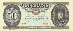 50 forint 1989 4. alacsonyabb sorszám "004843"