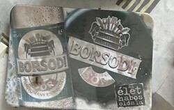 Retro Borsodi Beer Plastic Change Tray / Coin Holder