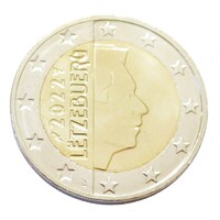 Luxemburg,2 euro 2022 Holló verdejellel aUNC+ ötvözet