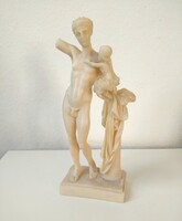 Hermész és az ifjú Dionüszosz görög alabástrom szobor