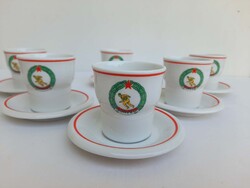 Hollohazi Honved cimeres 6 szemelyes kaves szett