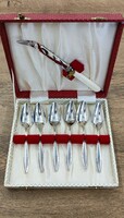 Vintage Sheffield silver plated candy/dessert set in its box - a rarity!