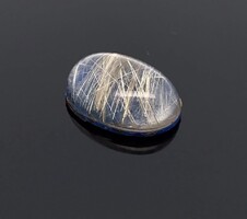 • Gorgeous Goldrutile Quartz / Lapis Lazuli Doublet Gemstone 5.30 ct Handmade Jewelry