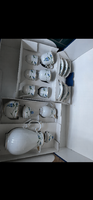 Hollóházi „Liget szépe” porcelán kávés készlet