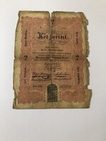 1848 Kossuth bankó 2 forint