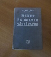 Könyv Dr. Janik József: Menet- és csavartáblázatok Bővített kiadás
