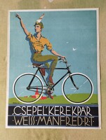 Csepel kerékpár plakát 1929 (Weiss Manfréd Rt)