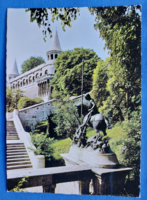 BUDAPEST - Sárkányölő Szent György-szobor, Halászbástya, postatiszta képeslap,1979.