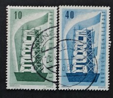 NSZK (BRD) 1956 Europa teljes sorozat, 2 db (Michel 241-242) - Pecsételt