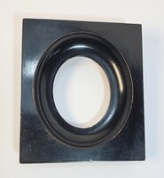 Antique Biedermeier ebonized wood picture frame - for miniatures/portraits, from the 1800s