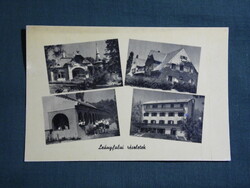 Képeslap,Leányfalu,MAHART,OTI üdülő,úttörőtábor látkép,részlet,1956-