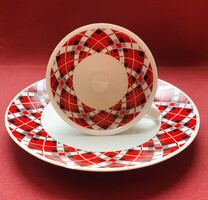 Bavaria német porcelán kávés teás reggeliző szett csésze kistányér tányér