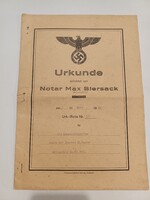 Német 1941-es okirat
