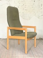 Vintage Skandináv Modern magas háttámlájú Fotel 1970s