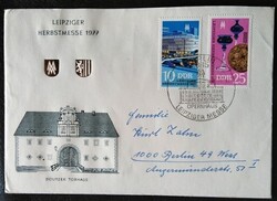 NDf2250-1f / NDK 1977 Lipcsei Őszi Vásár bélyegsor FDC-n futott