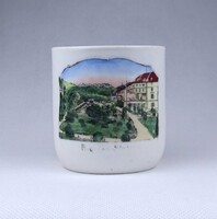 2B109 Antik porcelán bögre emlékbögre Rogaška Slatina fürdőváros