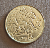 San Marino 20 Líra, 1973