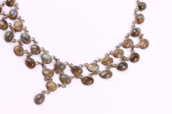 Labradoritokkal ezüst collier