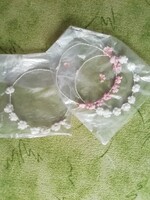 Retro 3 pcs First Communion Crown with Flowers, 2 white 1 pink, sold separately