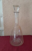 Csiszolt üveg dekanter
