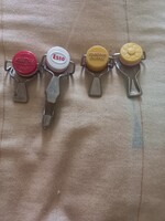 Set of 4 Vintage Bottle Caps