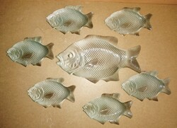 Porcelán hal formájú étkészlet