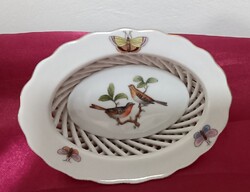 Herendi Rotschild Pattern Woven Frame Small Dish, Ring Holder