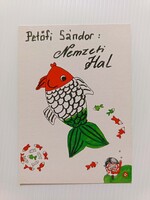 Sóvák Viktória - Petőfi Sándor: Nemzeti Hal | Eredeti Boomerang Art Card (MINT)