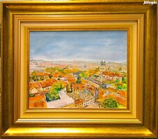 Egri látkép - festmény