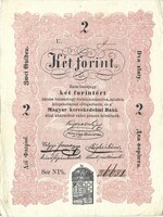 2 forint 1848 Kossuth bankó eredeti állapot ritka Gyönyörű