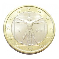 Olaszország,1 euro 2011 aUNC+ ötvözet