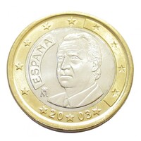 Spanyolország,1 euro 2003 aUNC+ ötvözet
