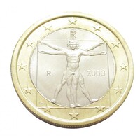 Olaszország,1 euro 2003 aUNC+ ötvözet