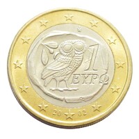Görögország,1 euro 2002 aUNC+ ötvözet