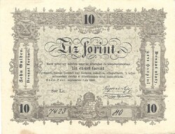 10 tíz forint 1848 Kossuth bankó 3.