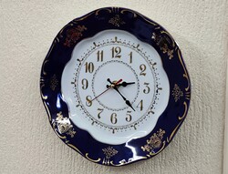 Pompadour I. Zsolnay wall clock flawless!