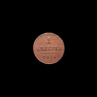1 krajcár (1 Kreuzer)  1851  Uralkodó: Ferenc József I. (olvass!)