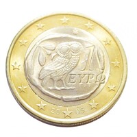 Görögország,1 euro 2005 aUNC+ ötvözet